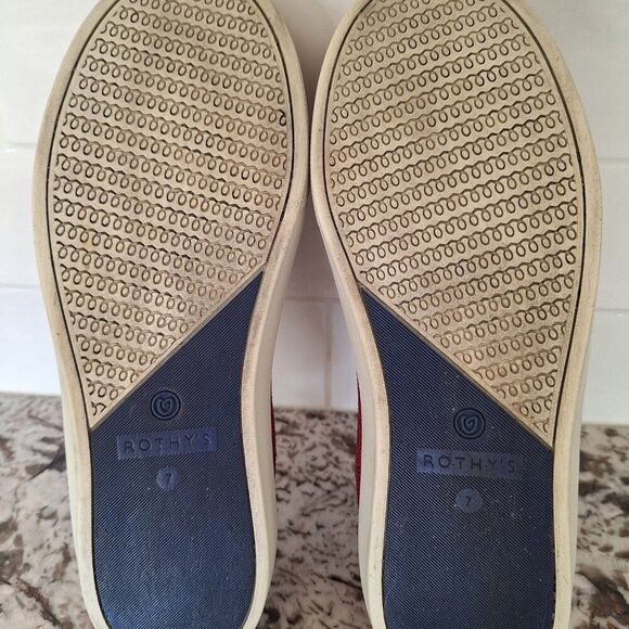 Rothys garnet red slip on sneakers size 7 - Picture 7 of 9